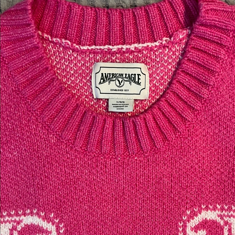American Eagle Outfitters Pink Sweater